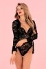 Zmysłowy komplet Silomin LC 1401 Black Czarny LivCo Corsetti Fashion rozmiar - S/M